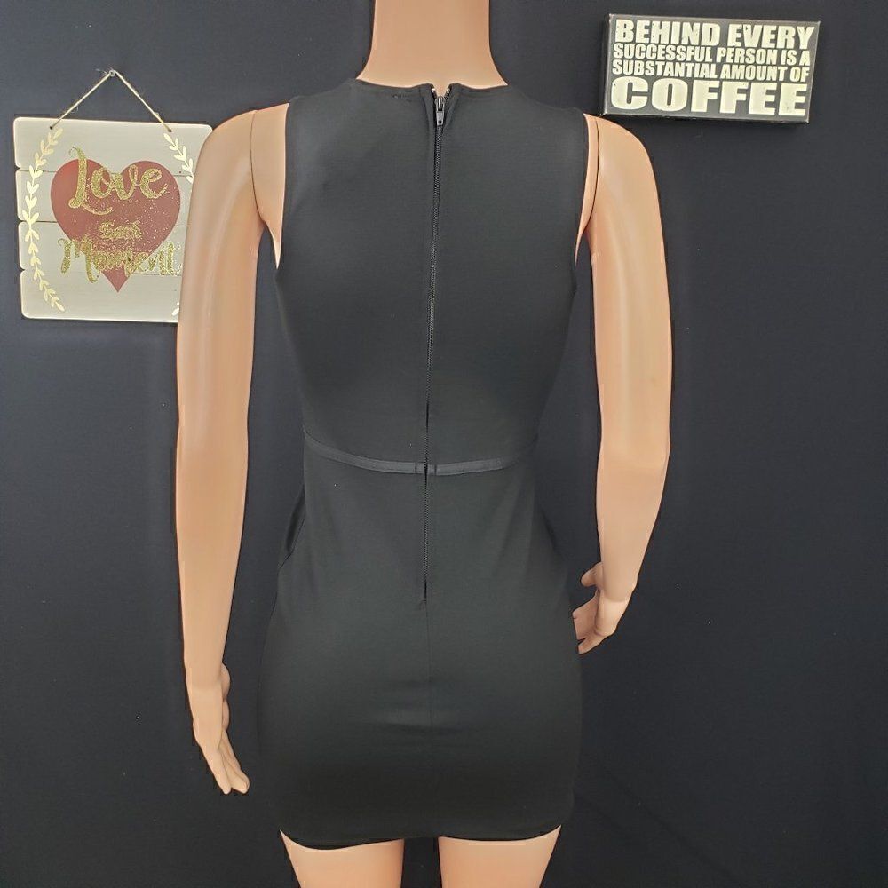 AS U WISH Black Mini Dress Small - Picture 2 of 5
